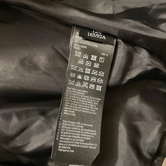 ALLSAINTS CATCH LEATHER BIKER JACKET - Picture 5 of 11